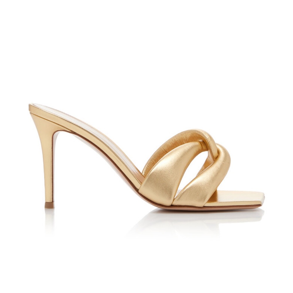 Gianvito Rossi Gold Heeled Sandals